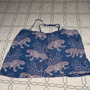 Printfresh Blue and White Patterned Camisole